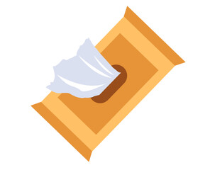 Napkins isolated icon concept. Vector flat graphic design illustration