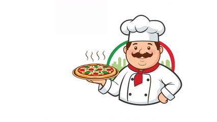 chef with pizza