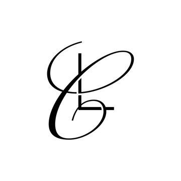 initial letter l with c script logo