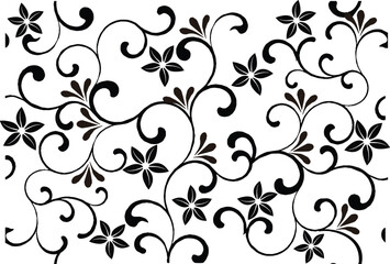 The black and white floral motif is very inspiring for Indonesian batik motifs.