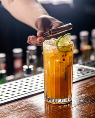 cocktail in the bar