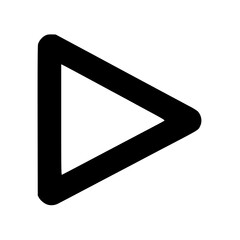 Simple black triangle graphic, a play or forward navigation symbol.