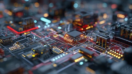 Abstract Technology Concept – Circuit Board High Complexity

