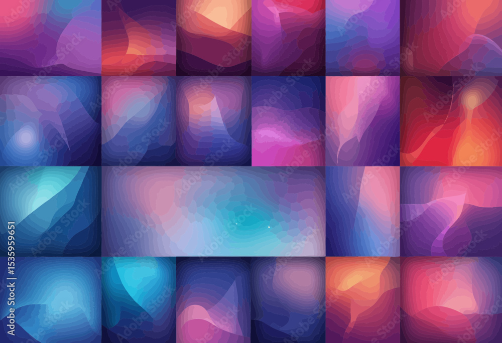 Poster abstract colorful gradient background textures
