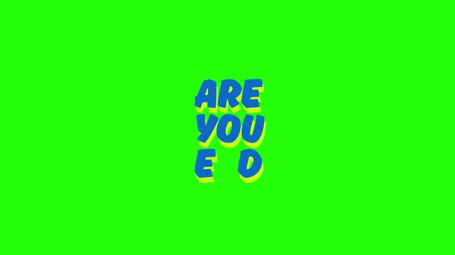 Bold Typography 4k Video Animation A vibrant, eye-catching Video spells out the words in a bold and playful font style, set against a captivating emerald backdrop.