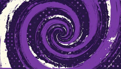Obraz premium Purple abstract swirl with dots - great for design inspiration