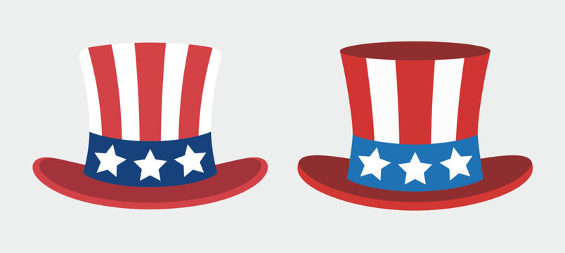 Patriotic uncle sam hats fourth of july