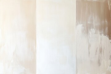 Wall sections with various stages of plastering