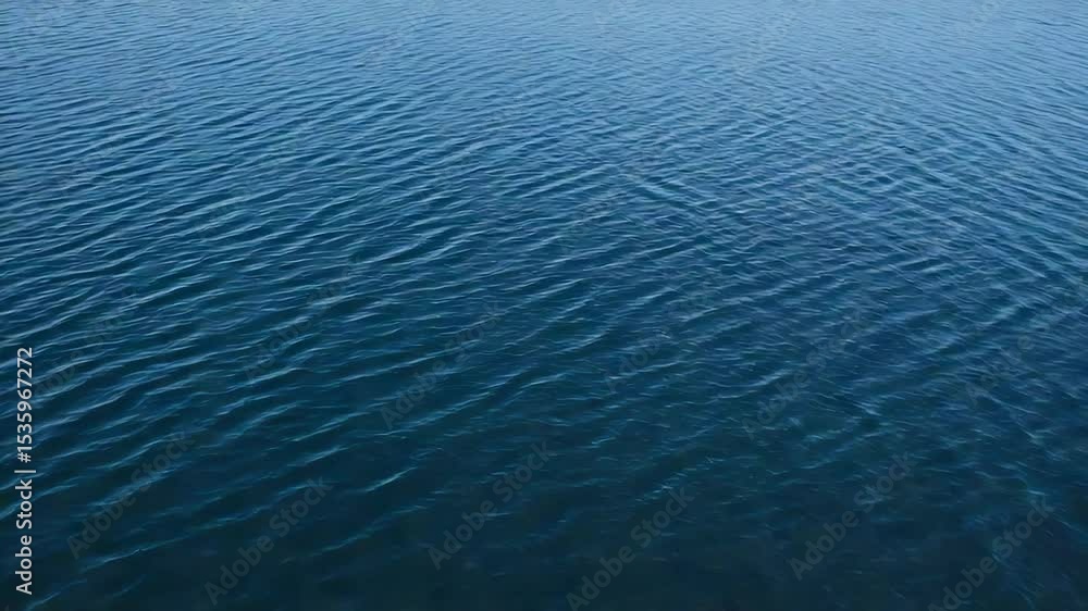 Poster blue water surface with ripple texture and wave pattern creates a calm and natural background optimi