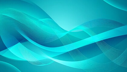 Obraz premium Teal wavy lines background texture - ideal for website backgrounds