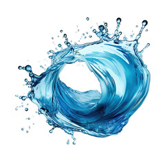 Stunning Water Splash: Circular Wave Design