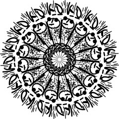 Fototapeta premium round lace ornament simple, drawing, decoration, element, backdrop, decorative, easy, sari, background, peace, designs, adult, poster, color, curve, line, kid, icon, pattern, plate, sun, peaceful, 