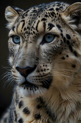 Fototapeta premium Snow Leopard Face