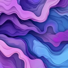 Dynamic purple background displaying fluid violet waves with elegant flowing curves ideal for modern commercial applications and sophisticated graphic design projects