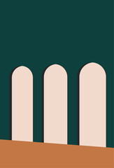 Illustration window aesthetic unique design abstract