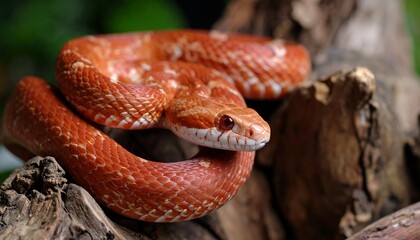 Fototapeta premium Close-up of a red snake