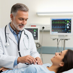 Compassionate Doctor Performing a Thorough Patient Examination