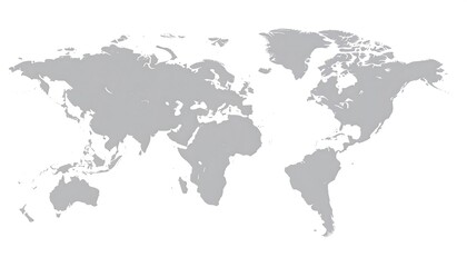 Obraz premium Simple world map