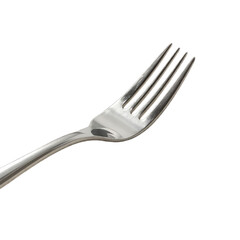 Close-up of a stainless steel fork with shiny finish, perfect for dining and culinary presentations.