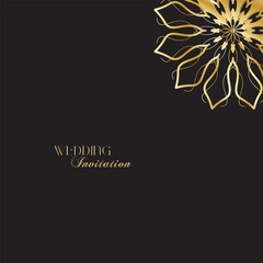 The Gold Mandala Wedding Iinvitation Card