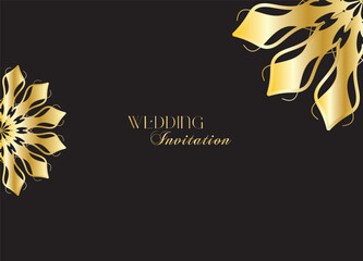 The Gold Mandala Wedding Iinvitation Card