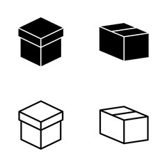 Box icon vector. box sign and symbol, parcel, package