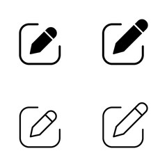 Edit icon vector. edit document sign and symbol. edit text icon. pencil. sign up