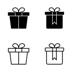 Gift icon vector. gift sign and symbol. birthday gift