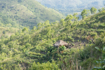 East sumba, Indonesia – 06. 15. 2025 – The traditional houses of the East Sumba people have...