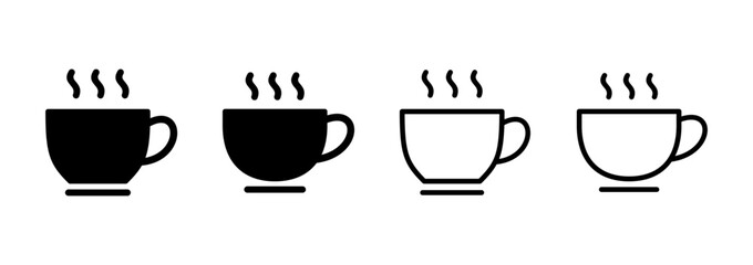 coffee cup icon logo design. cup a coffee sign and symbol