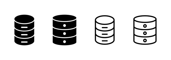 Database icon logo design. database sign and symbol