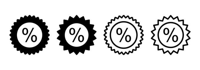 Discount icon logo design. Discount tag sign and symbol