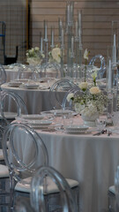 Wedding table. Plates