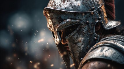 Ancient warrior helmet