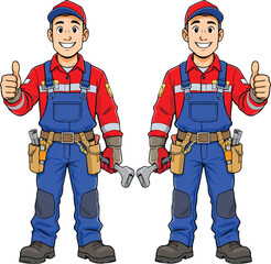 Cartoon of Technician
