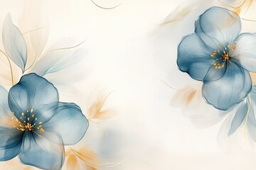 Background Design Rich Blue and Shiny Gold