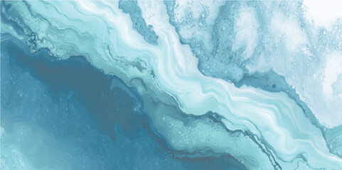 Elegant Blue Jade Surface Abstract Background. A close-up of a paint roller applying a smooth coat of pastel blue on a wall, with soft lighting accentuating the fresh texture of the paint. © DARK TRUST