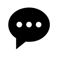 Fototapeta premium Chat dots icon vector illustration