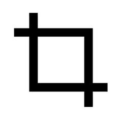 Crop icon vector illustration