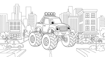 Fototapeta premium Monkey mother and baby outline vector illustration for coloring page and design projects on transparent background