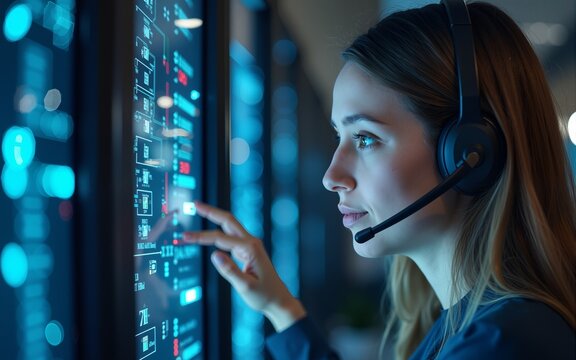 Technical Support: Troubleshooting, customer assistance, system maintenance, problem-solving, IT infrastructure, software updates, businessman touch technical support network, diagnostics.