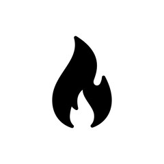 Fire icon symbol for apps and websites. fire sign and symbol