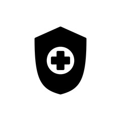 Health insurance icon symbol for apps and websites. Insurance health document sign and symbol