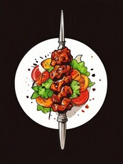 the AI Image Generator, Delicious Glazed Chicken Drumsticks with Sauce