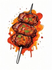the AI Image Generator, Delicious Glazed Chicken Drumsticks with Sauce