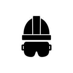 Fototapeta premium Helmet icon symbol for apps and websites. Motorcycle helmet sign and symbol. Construction helmet icon. Safety helmet