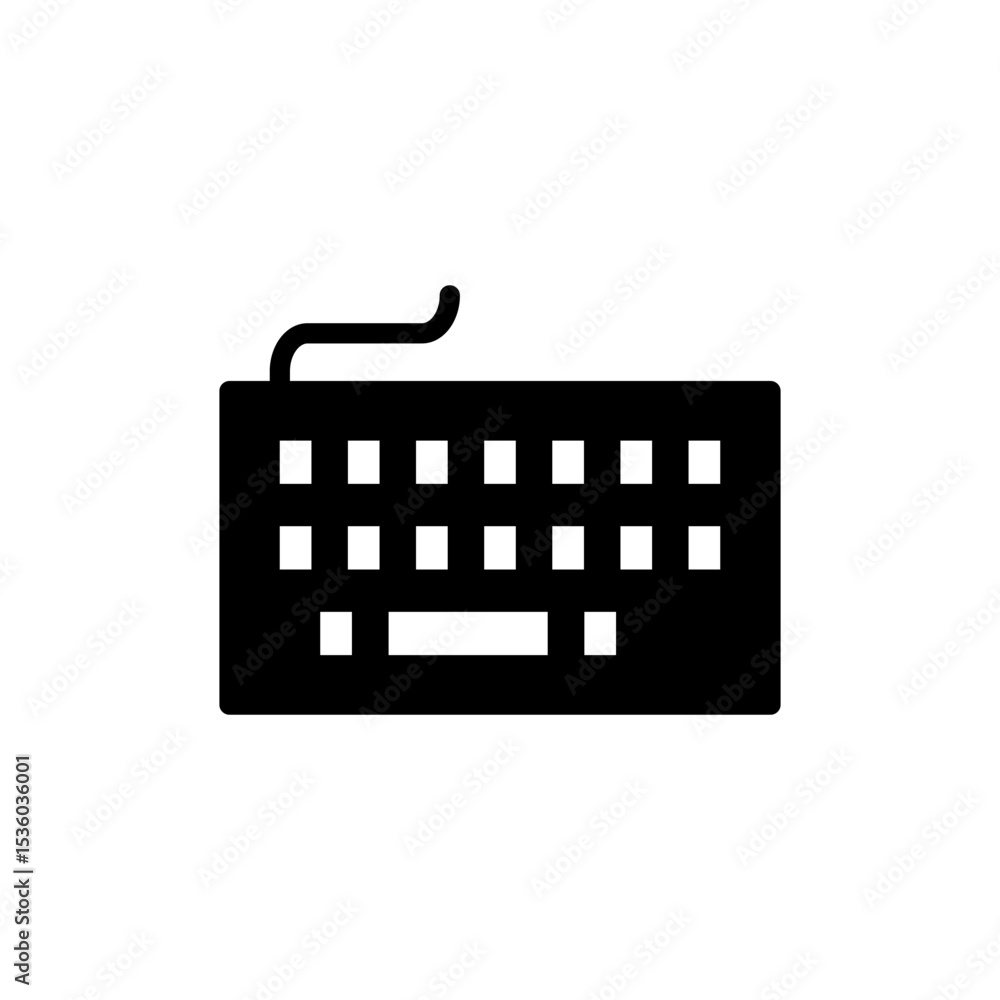 Fototapete keyboard icon symbol for apps and websites. keyboard sign and symbol