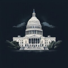 an AI Image Generator, Watercolor Illustration of the United States