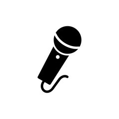 Microphone icon symbol for apps and websites. karaoke sign and symbol