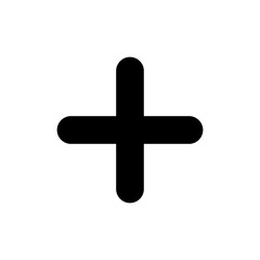 Plus icon symbol for apps and websites. Add plus sign and symbol